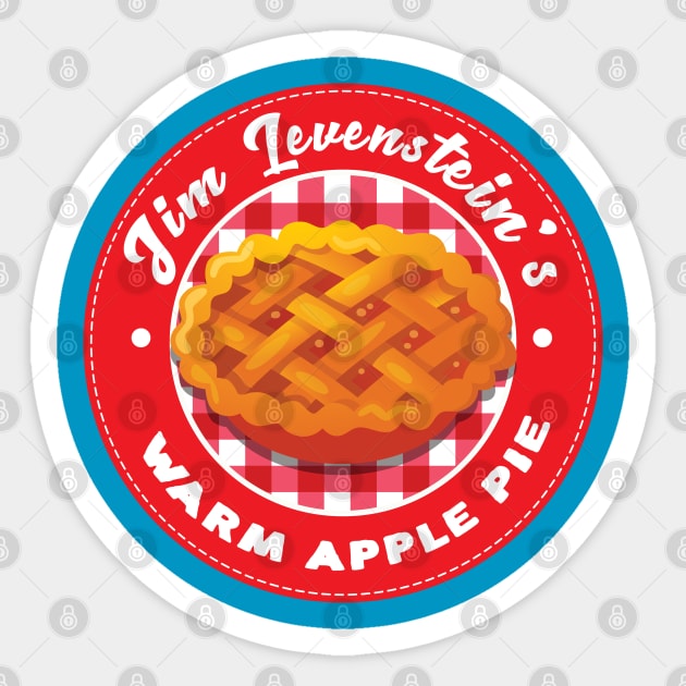 Jim Levenstein's Warm Apple Pie Sticker by Boulinosaure